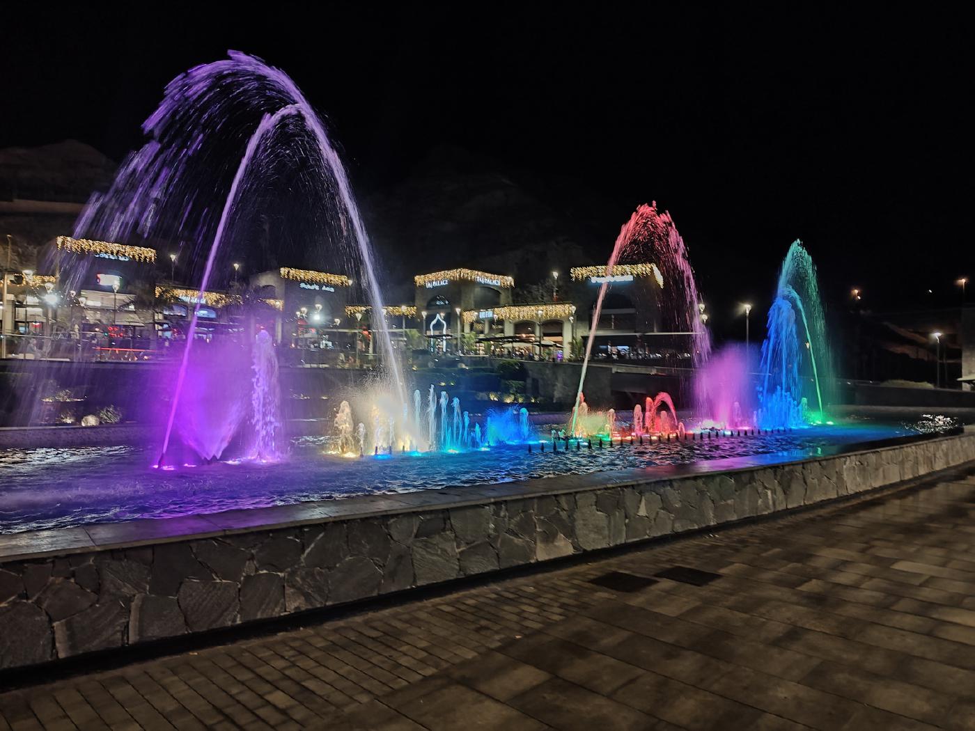 Fountains in all colors